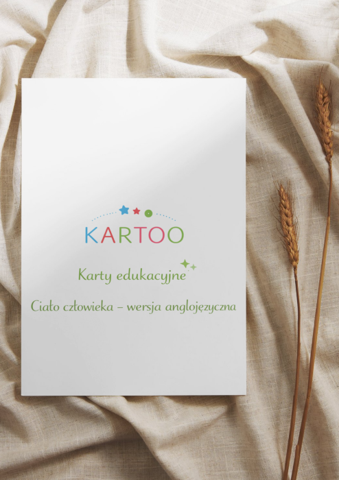 KARTOO Karty edukacyjne Ciało człowieka EN, okładka.png